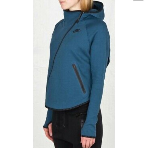 Nike Tech Fleece Butterfly Sweater; Small, Blue - Picture 4 of 6